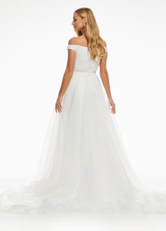 1739 Organza Overskirt with Long Train