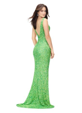 11081 Fully Beaded Gown with Cut Outs