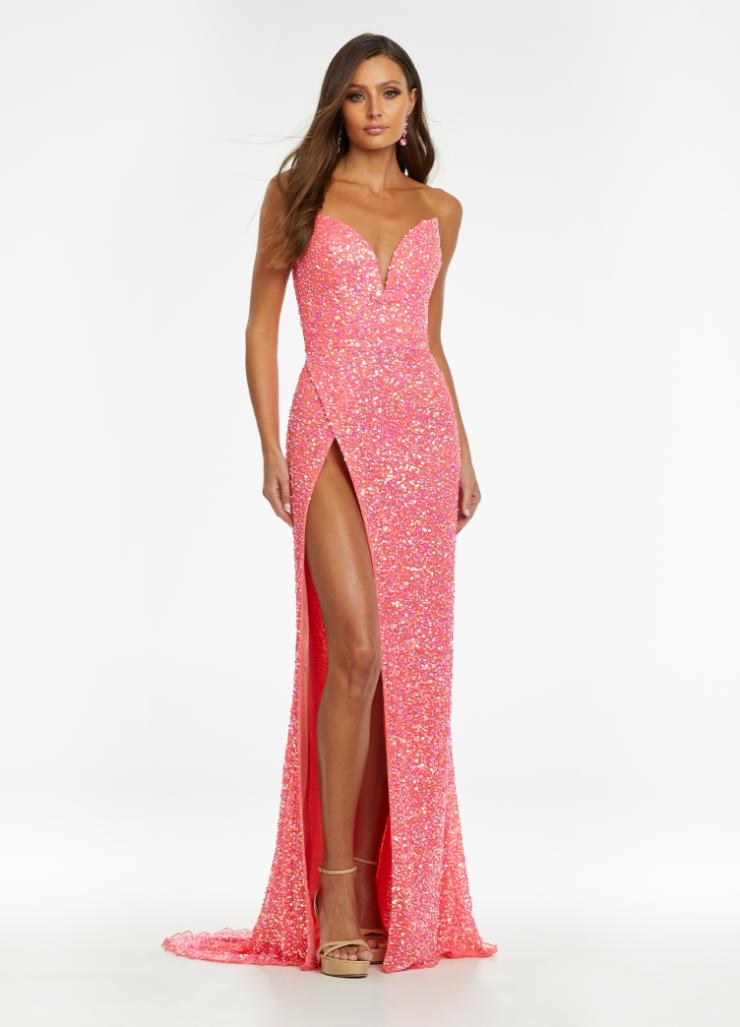 Strapless Sequin Gown with Built in Corset