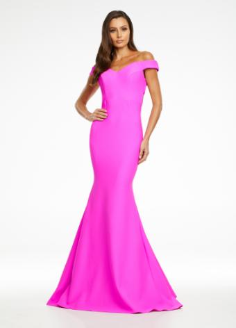 11118 Off the Shoulder Corset Gown