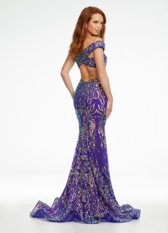 11115 Off the Shoulder Stretch Sequin Gown