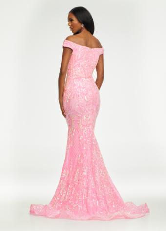 11112 Off the Shoulder Stretch Sequin Gown