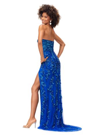 11242 Strapless Beaded Gown with Slit