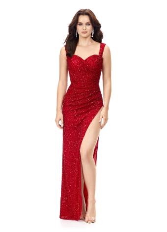 11278 Fully Sequin Gown with Sweetheart Neckline