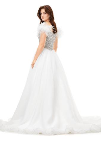 11314 Off Shoulder Ball Gown with Crystal Encrusted Bustier
