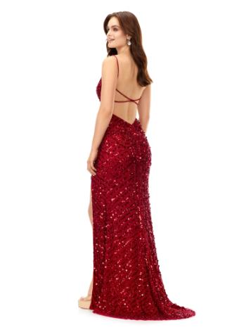 11363 Fully Beaded Gown with Open Back