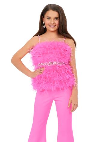 8211 Scuba Jumpsuit with Feather Bustier