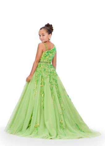 8240 Kids Tulle Ball Gown with Sequin Applique