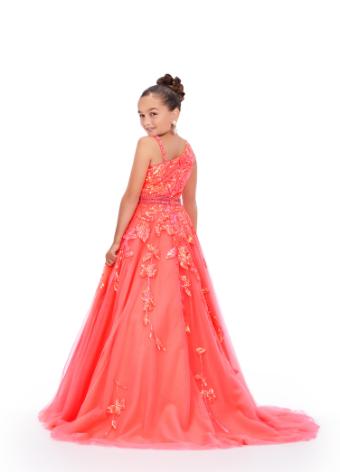 8240 Kids Tulle Ball Gown with Sequin Applique