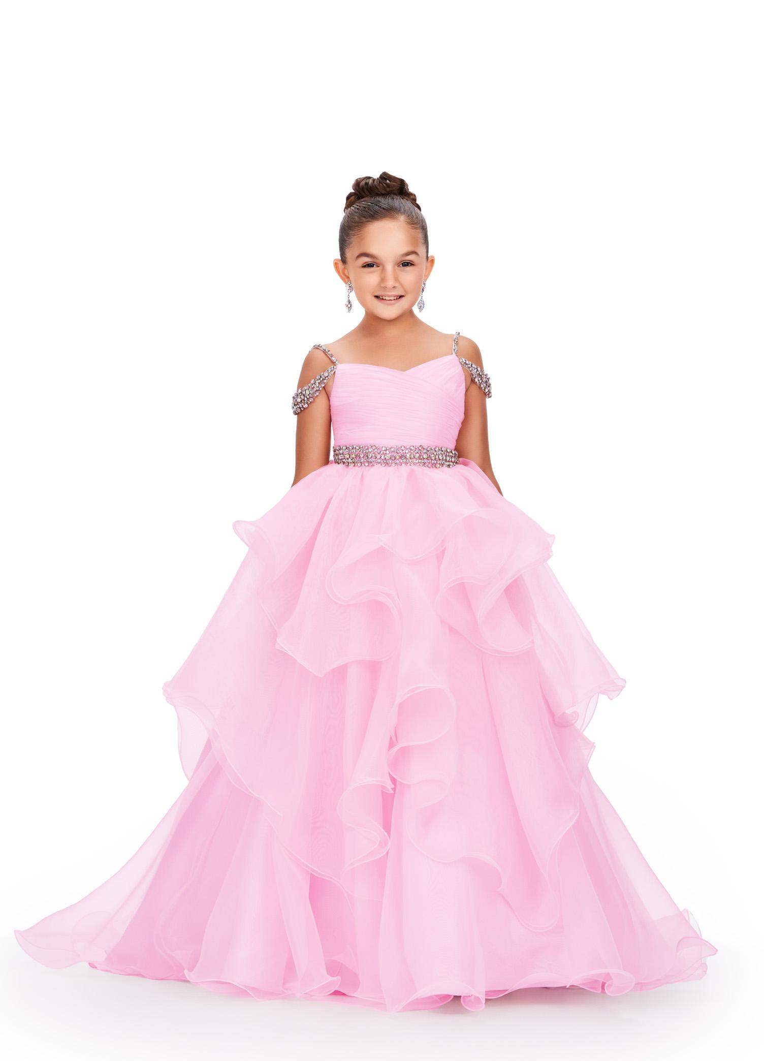 Cheap 3-7 Years Summer Girl Party Dresses Vestidos Fluffy Ball Gown Pink  Birthday Princess Dress Flower Girls Dresses For Wedding Kids Clothes | Joom