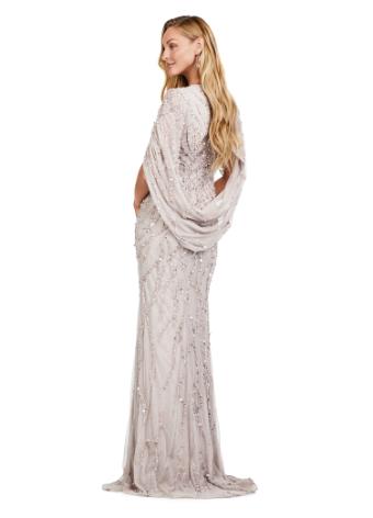 11430 Sequin V-Neck Evening Gown with Cape Sleeves