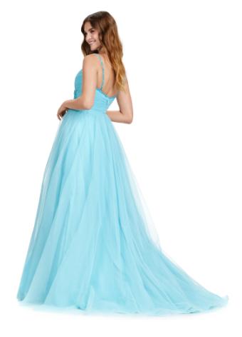 11461 Spaghetti Strap Tulle Ball Gown with Beaded Details
