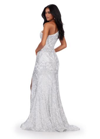 11471 One Shoulder Stretch Sequin Gown