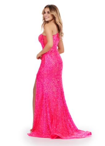 11471 One Shoulder Stretch Sequin Gown