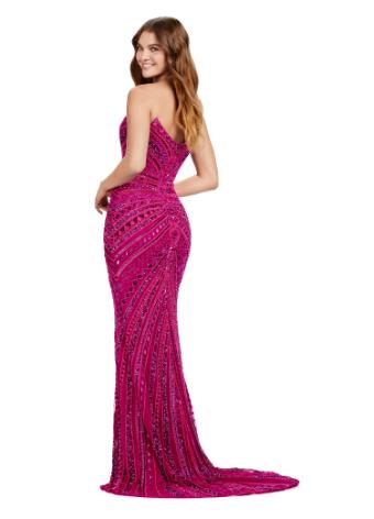 11488 Fully Beaded Strapless Gown With Center Slit