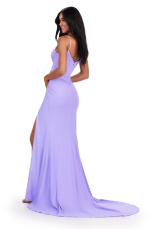 11538 Spaghetti Strap Jersey Gown with Beaded Accents