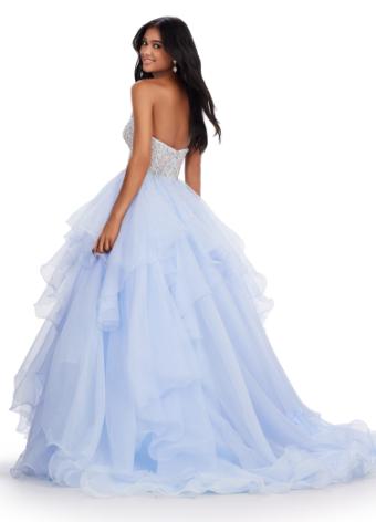 11545 Organza Ball Gown with Beaded Bustier