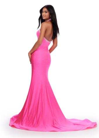 11578 Jersey Gown with Cut Outs and Press On Stones