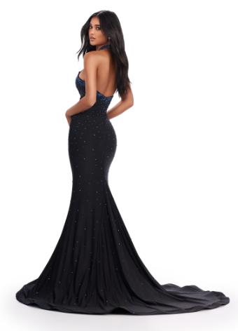 11578 Jersey Gown with Cut Outs and Press On Stones