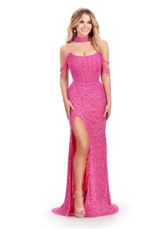 11598 Fully Beaded Gown with Pearls and Crystals