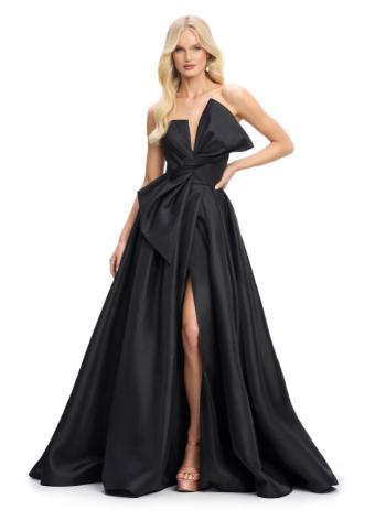 11609 Strapless Mikado Ball Gown with Oversized Bow