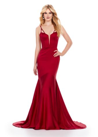11644 Spaghetti Strap Gown with Beaded Details