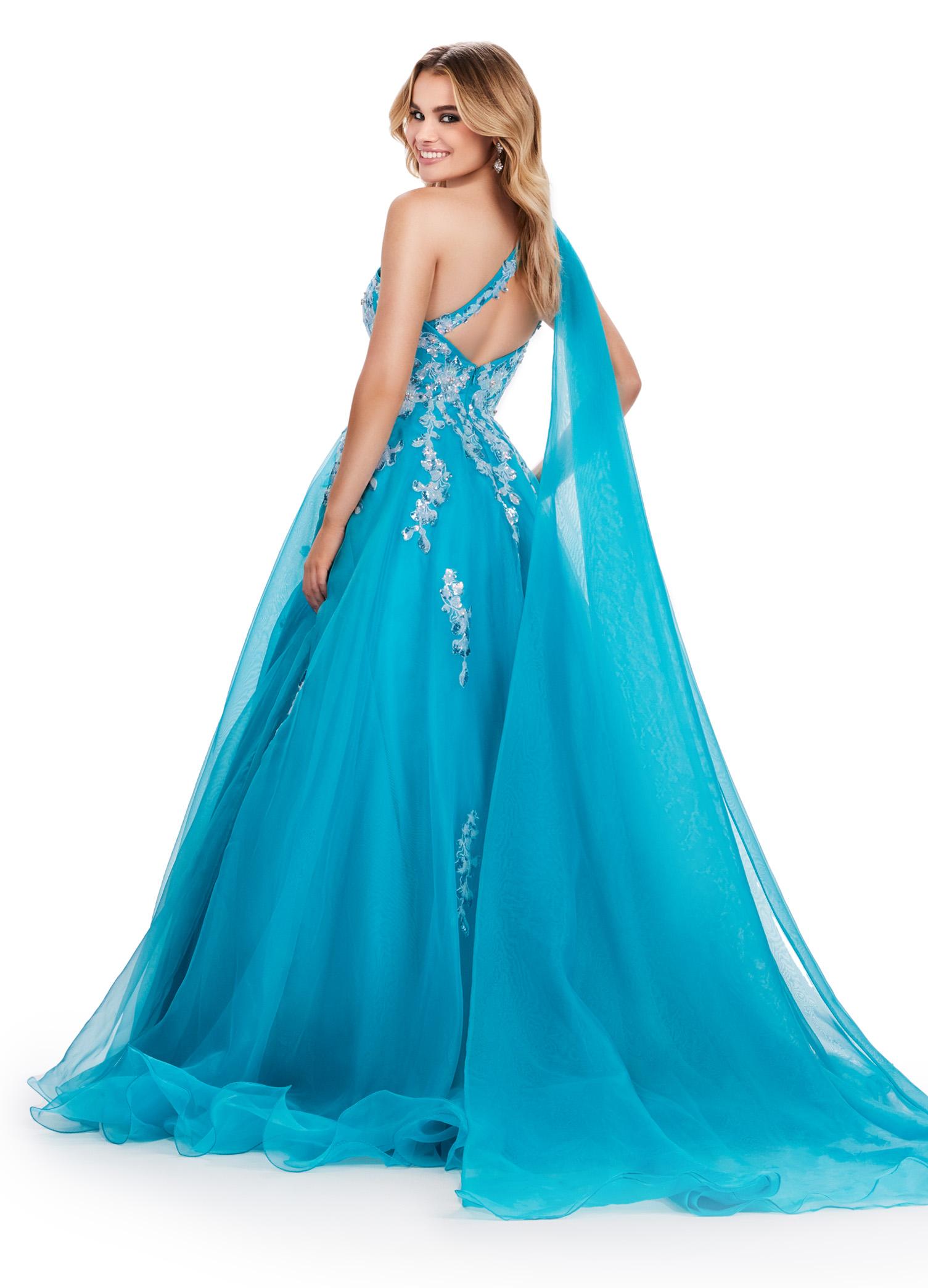 DQ 4213 Size 6 Turquoise Long Fitted Sequin Mermaid Prom Dress Pageant –  Glass Slipper Formals