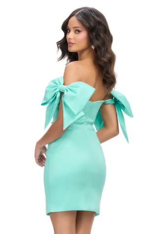 4725 Off the Shoulder Cocktail Dress with Bows