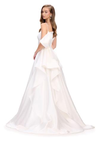 11769 Satin Ball Gown with Sweetheart Neckline and Oversized Bow