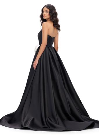 11770 Strapless Mikado Ball Gown with Oversized Bow and A-Line Skirt