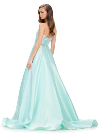 11773 Strapless Mikado Ball Gown with Beaded Belt and Sweetheart Neckline