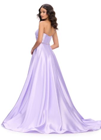 11773 Strapless Mikado Ball Gown with Beaded Belt and Sweetheart Neckline